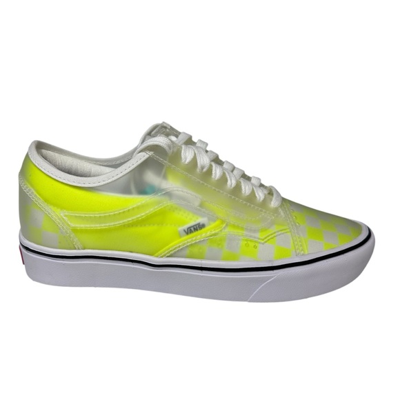 Vans Shoes - Vans Comfycush Slip Skool NWT yellow checkerboard women’s 8